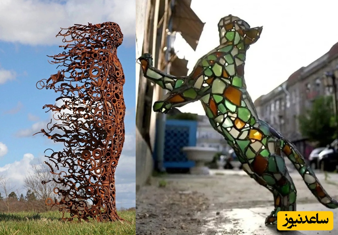 هنرنمایی میخکوب‌کننده هنرمندانی که با تخیل بینظیرشان موجودات غول‌آسا را از جهان خیال و افسانه‌ به روی زمین کشاندند/ شاهکارهایی از جنس زباله که نمیشه چشم ازشون برداشت