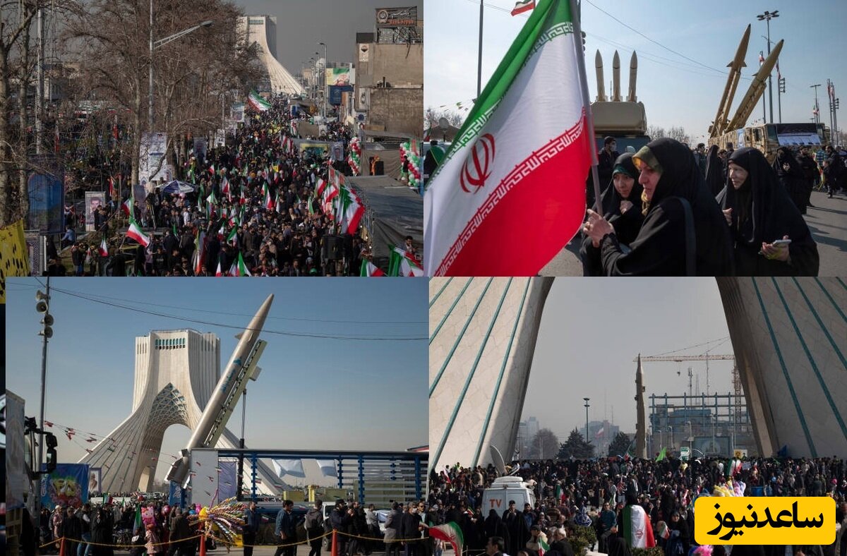 (عکس) یک قلاده توله یوزپلنگ ایرانی در راهپیمایی 22 بهمن تهران