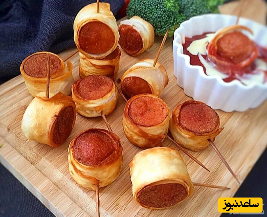 روش تهیه فینگر فود سوسیس لذیذ و خوشمزه که دل همه رو برده