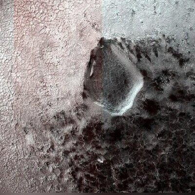 دیده شدن کوهی از عنکبوت‌ در سطح مریخ+عکس