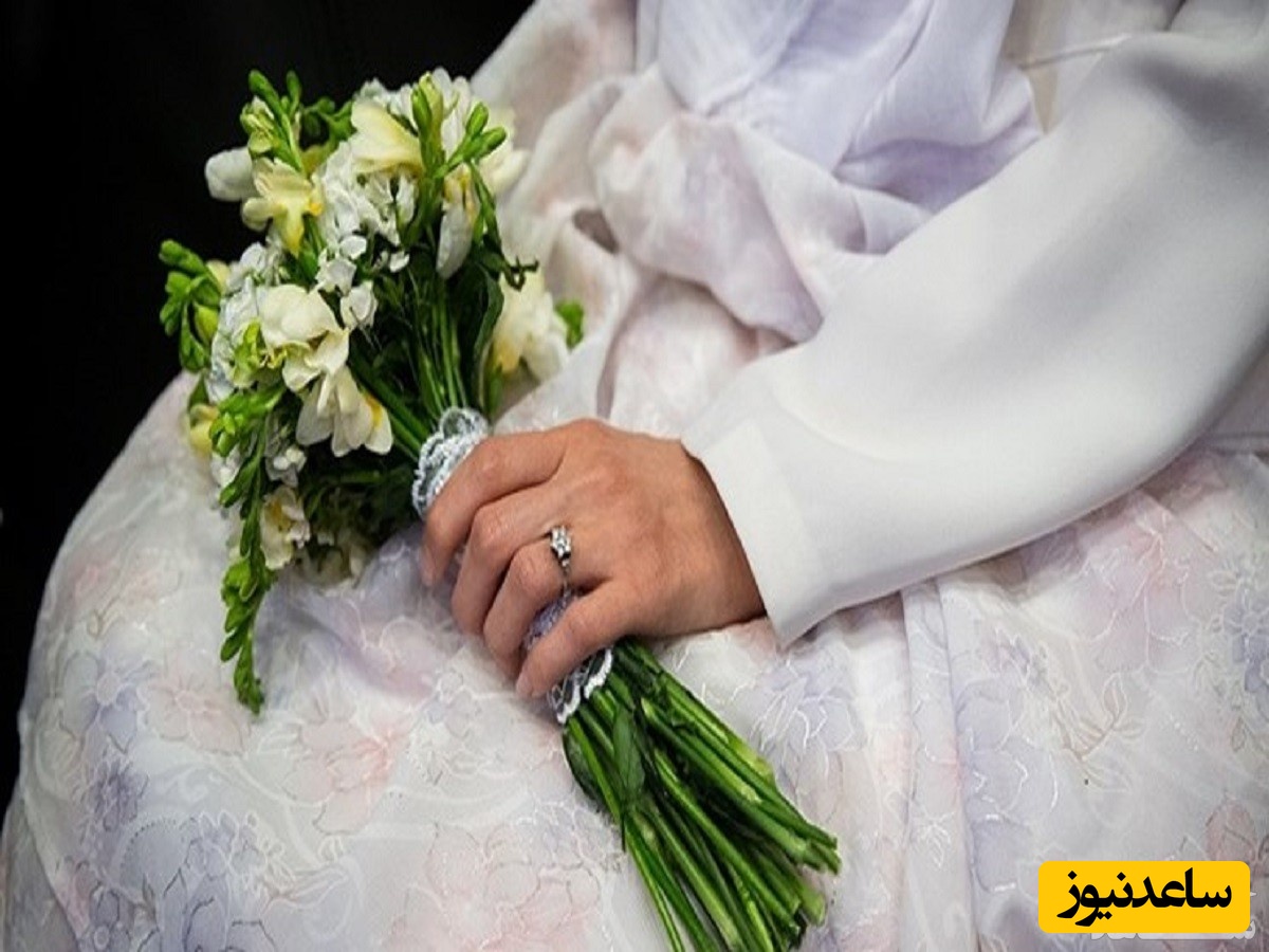 آرایش عجیب و غریب یک عروس + عکس