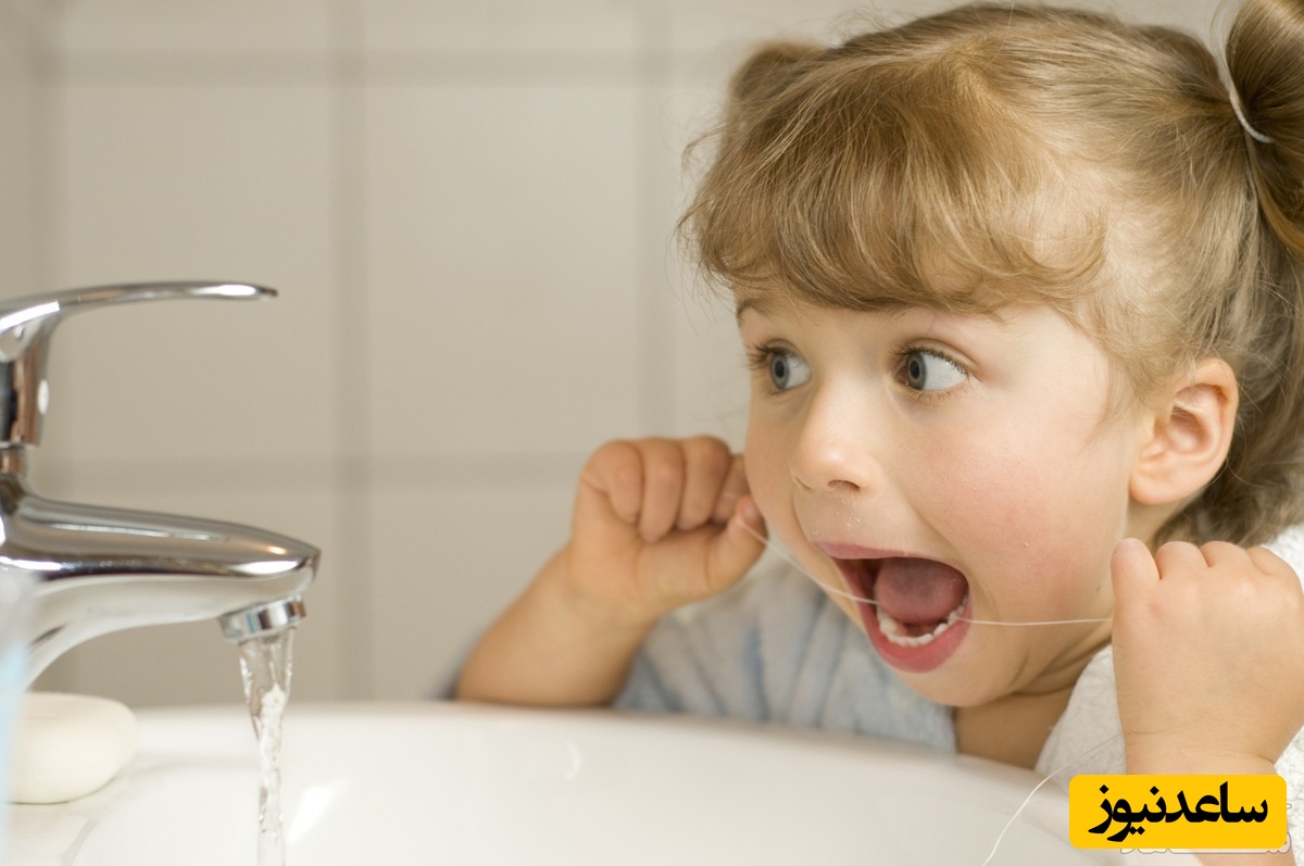 روش نخ دندان کشیدن برای کودکان چگونه است؟