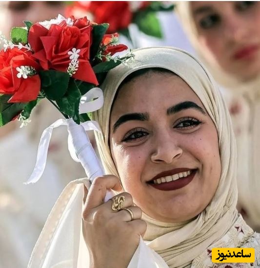 تصاویری از مراسم عروسی دسته‌جمعی در غزه