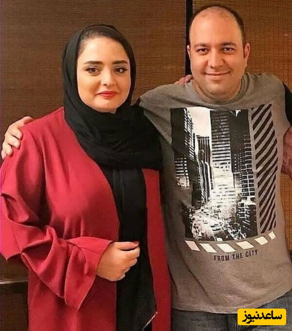 بلایی که نرگس محمدی با آرایشگری ناشیانه‌اش سر همسرش آورد+عکس/ الان چه جوری بره بیرون😂