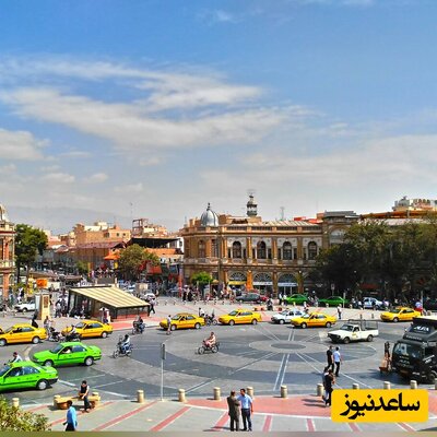 تصویر تاریخی دیده نشده از میدان حسن آباد تهران در دهه 20 / چقدر تهران قدیم با صفا بود ...