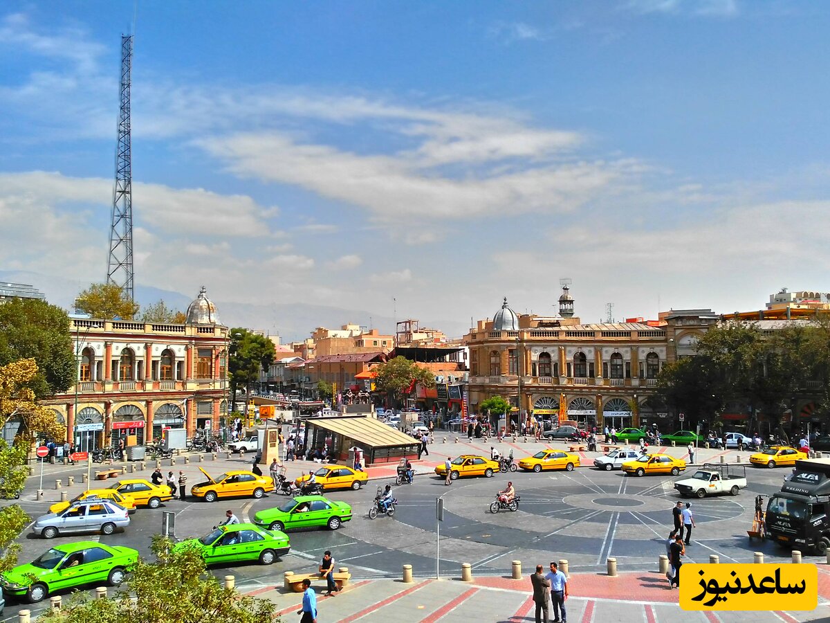 تصویر تاریخی دیده نشده از میدان حسن آباد تهران در دهه 20 / چقدر تهران قدیم با صفا بود ...