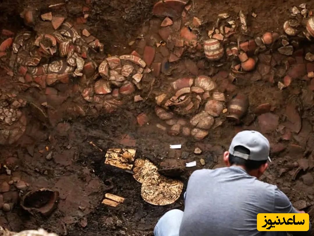 گنج «کوزه‌ها و طلاها» از مقبرۀ هزارساله بیرون آمد