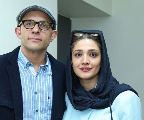 تصویری از عاشقانه های بابک حمیدیان و همسرش مینا ساداتی +عکس/ لبتون همیشه خندون