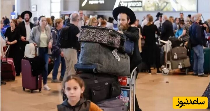 آخرین پرواز از جهنم؛ صهیونیست‌ها برای خروج از اسرائیل به صف شدند+فیلم