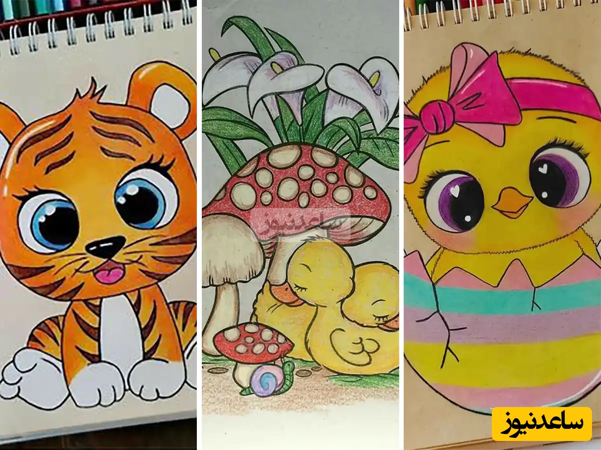 سری چهارم از تزیین دفتر املا با نقاشی های فانتزی ساده و رنگ آمیزی جذاب برای کودکانتان/ اینجوری بچه هارو برای گرفتن نمره های بیشتر مشتاق کنید+ عکس