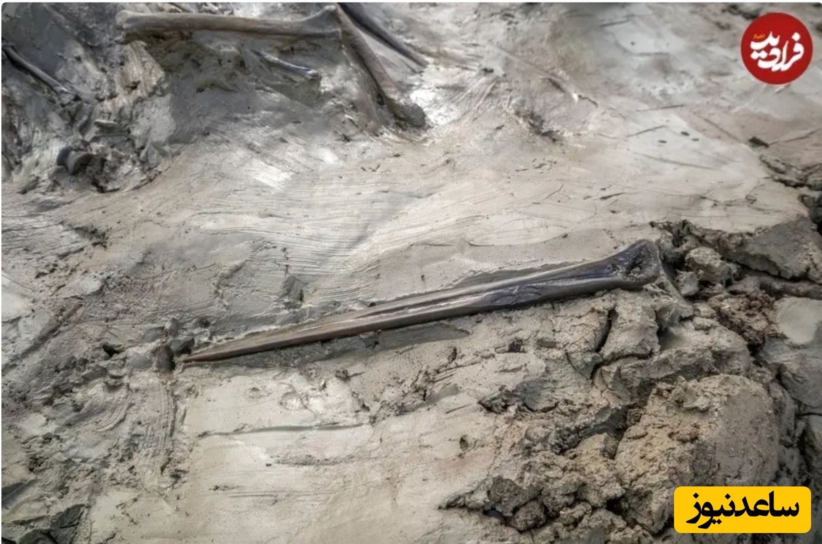 خنجر استخوانیِ 5000 ساله که بهطور استثنایی حفظ شده است