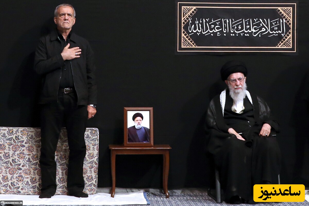 (فیلم) ورود جالب و معنادار رهبر انقلاب به حسینیه امام خمینی (ره) به همراه مسعود پزشکیان و شعار حیدر حیدر جمعیت