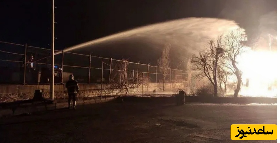 انفجار مهیب در شرکت نیک گاز تبریز / آتش‌سوزی گسترده در حوالی پالایشگاه