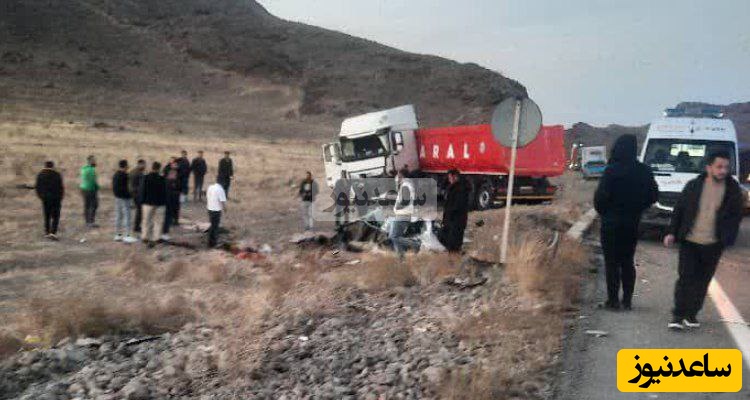 تصادف مرگبار تریلی با پژو پارس و ام‌وی‌ام در محور سرای–گمیچی / دو نفر در دم جان باختند