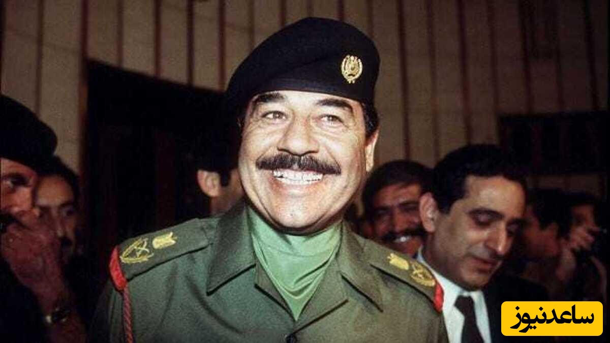 (عکس) صدام در حال نشانه رفتن اسلحه به سمت نامزدش! به همسر خودش هم رحم نمی‌کرد...