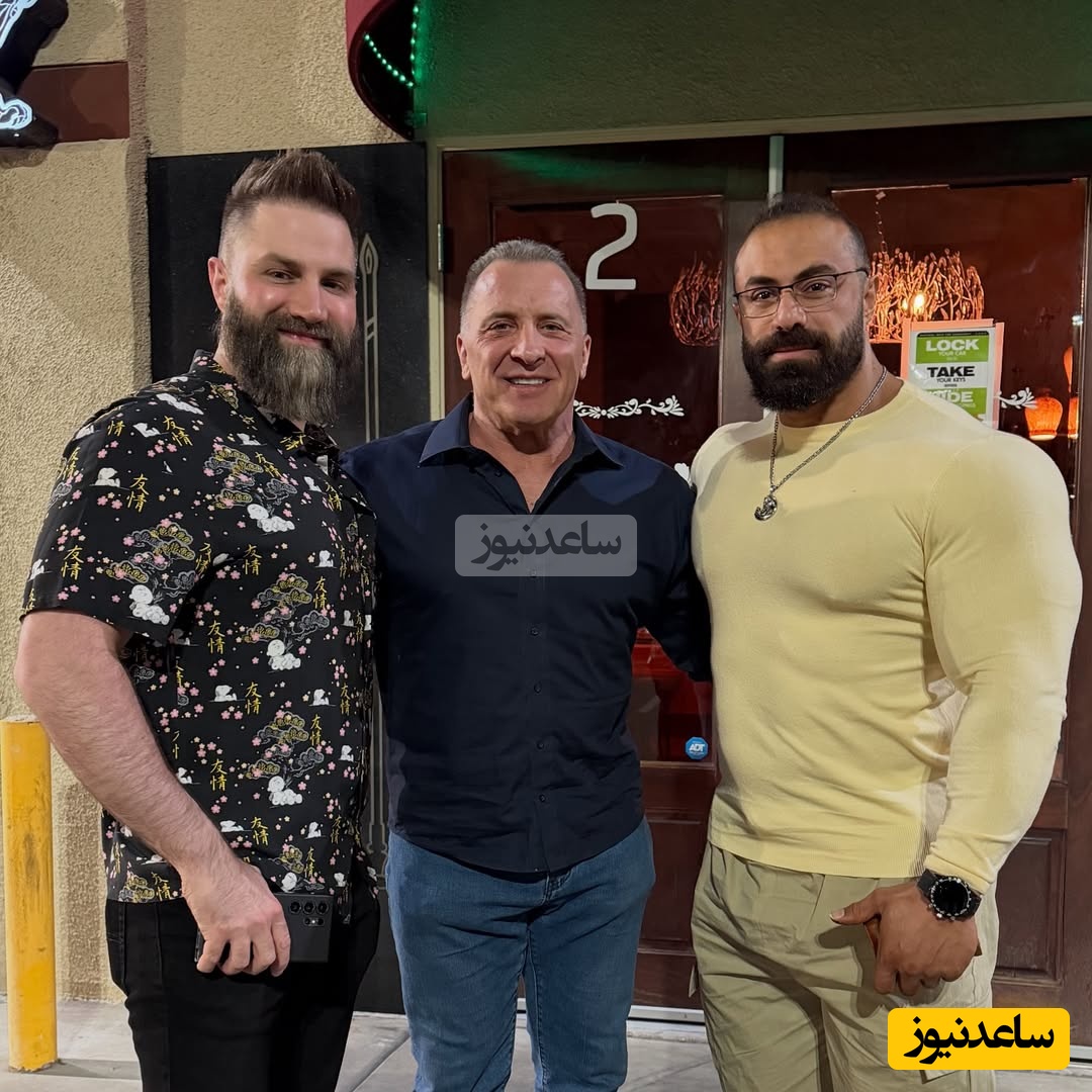 پذیرایی بی کم و کاست بدنساز معروف آمریکایی از بهروز تابانی، شیرشاه ایرانی با چلومرغ مجلسی اعیان/ چه سفره‌ای براش چیدن😍+عکس