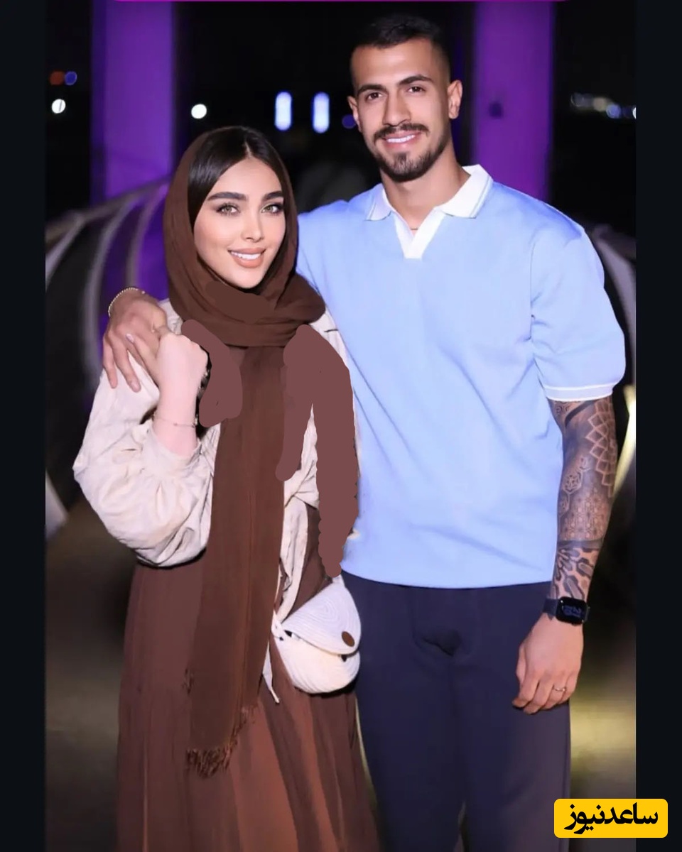 نگاهی به دسته گل معرکه خواستگاری تازه داماد پرسپولیس و شام دونفره رمانتیک با عروس خانوم در فرحزاد/ عاشقانه های امیررضا رفیعی و نرگس بانو+عکس