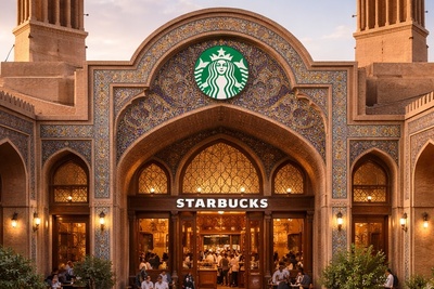 نگاهی به معماری ایرانی کافه‌ای استارباکس در دل تاریخ یزد؛ حس ناب بوی قهوه زیر قوس بادگیرها