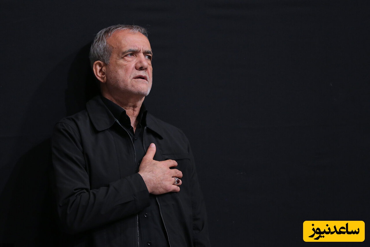 سینه‌زنی مسعود پزشکیان و بادیگاردش با نوحه آذری در هیئتی در تهران؛ ازدحام جمعیت عزادار برای ثبت عکس یادگاری با رئیس‌جمهور+ویدیو