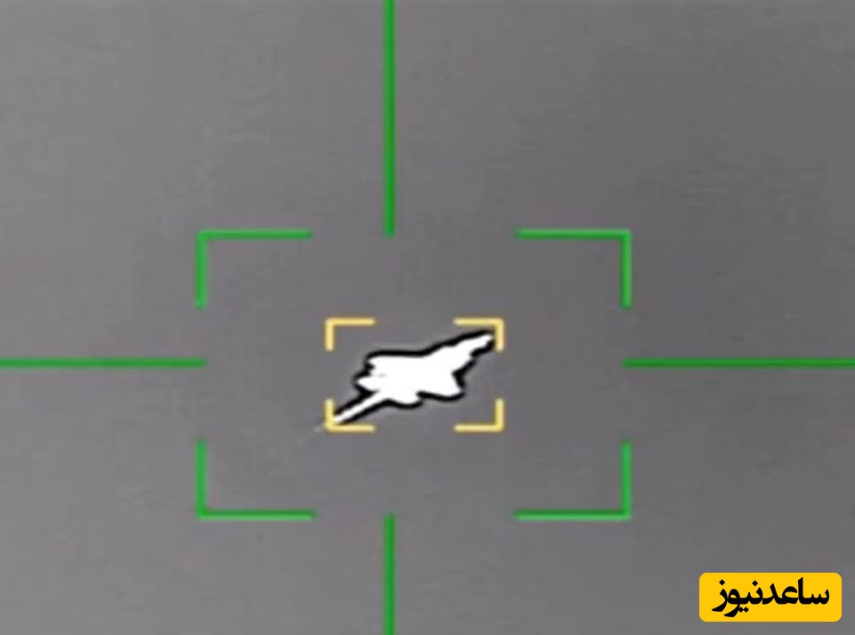 تصویری از لحظه انهدام جنگنده F35 بر فراز آسمان ایران