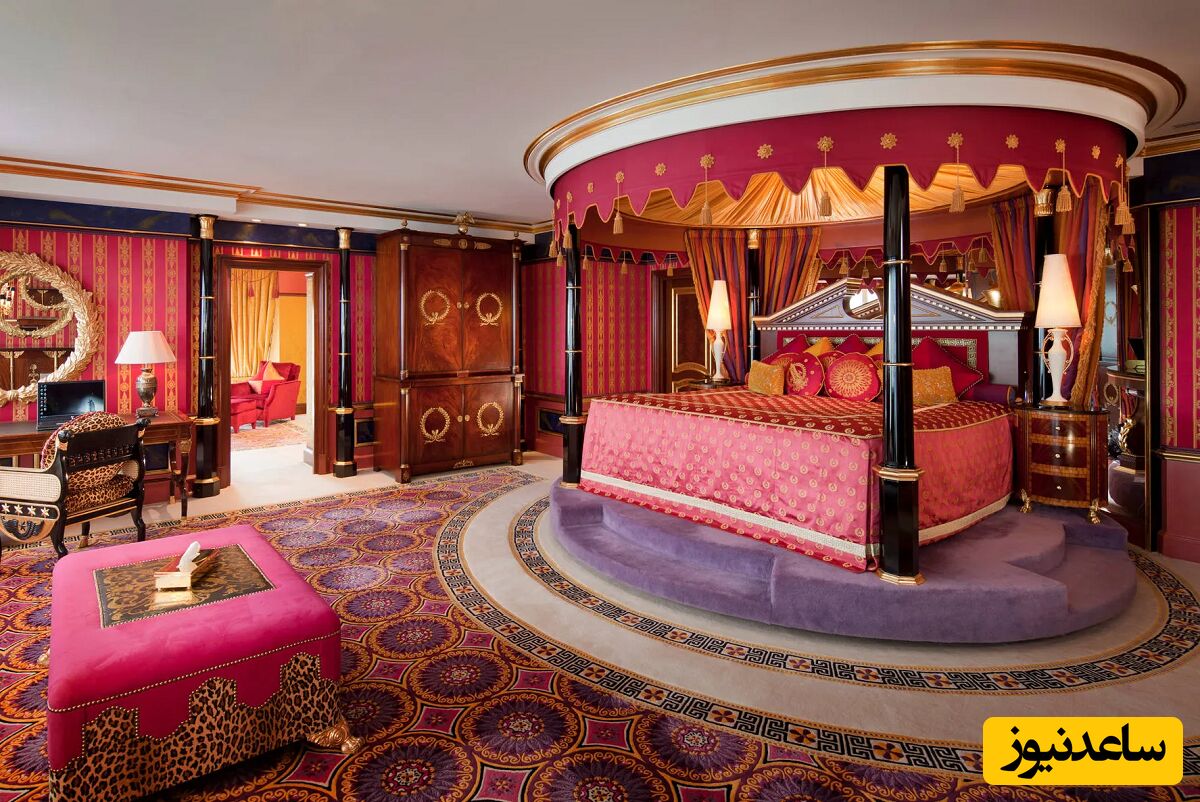 حمام فوق لاکچری آشواریا و جاستین بیبر در تنها هتل 7 ستاره جهان در برج العرب امارات +ویدئو