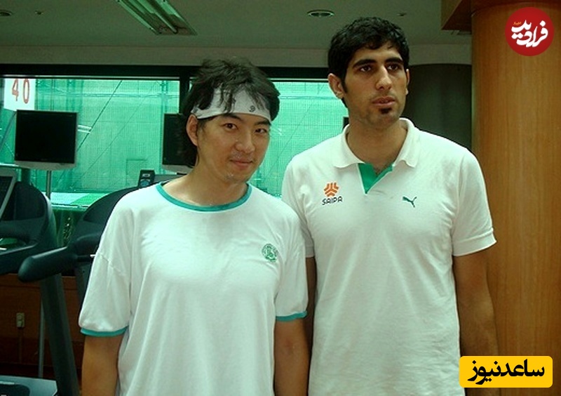 جومونگ» با والیبالیست‌های تیم سایپا 