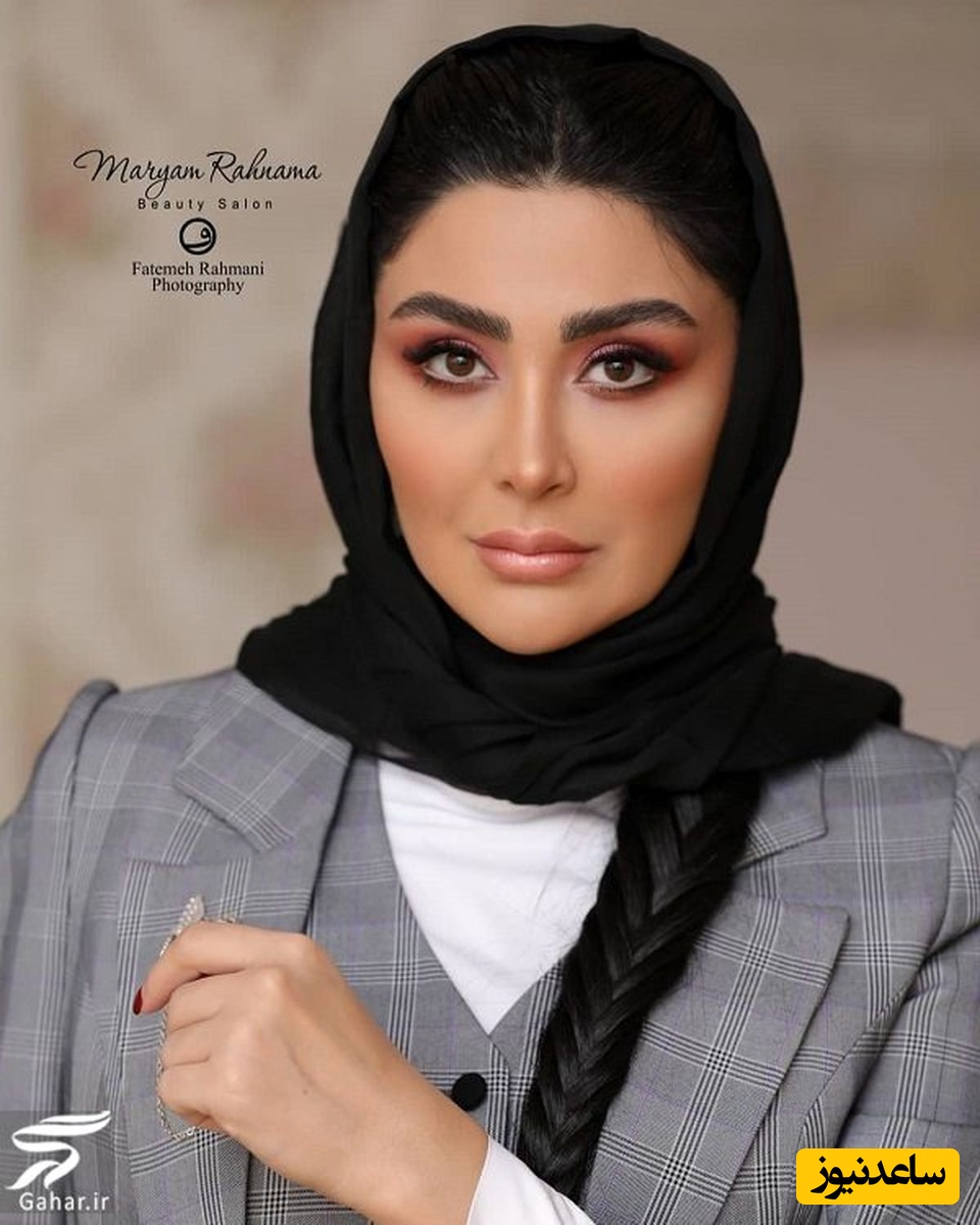 مریم معصومی در کنار میکاپ آرتیست فوق حرفه ای خود! شما فقط هنر دستشو ببینید😍