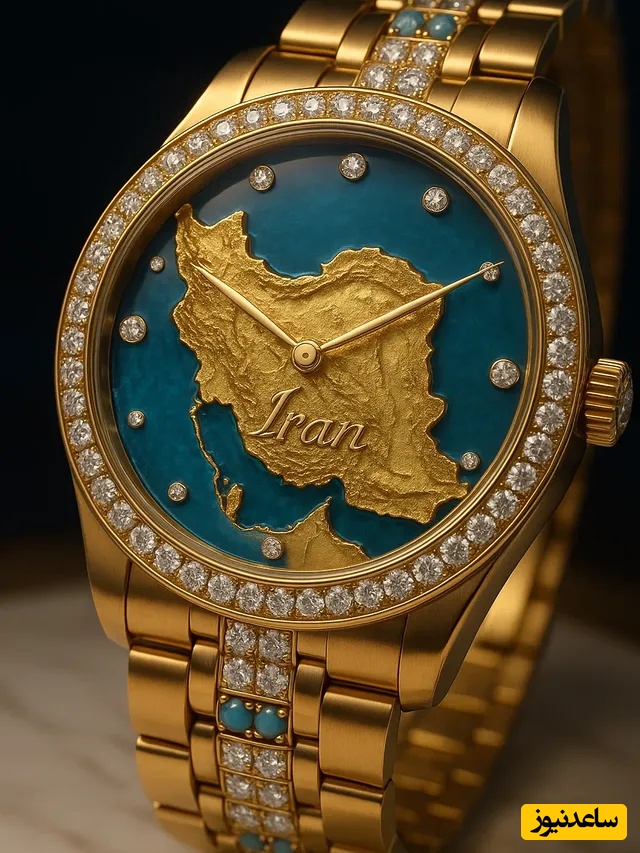 طراحی زیباترین ساعت‌های دنیا با الهام از تاریخ و تمدن ایران / عقربه‌ها با نفس کوروش می‌چرخند و هر نگین، نوری از تخت جمشید در خود دارد