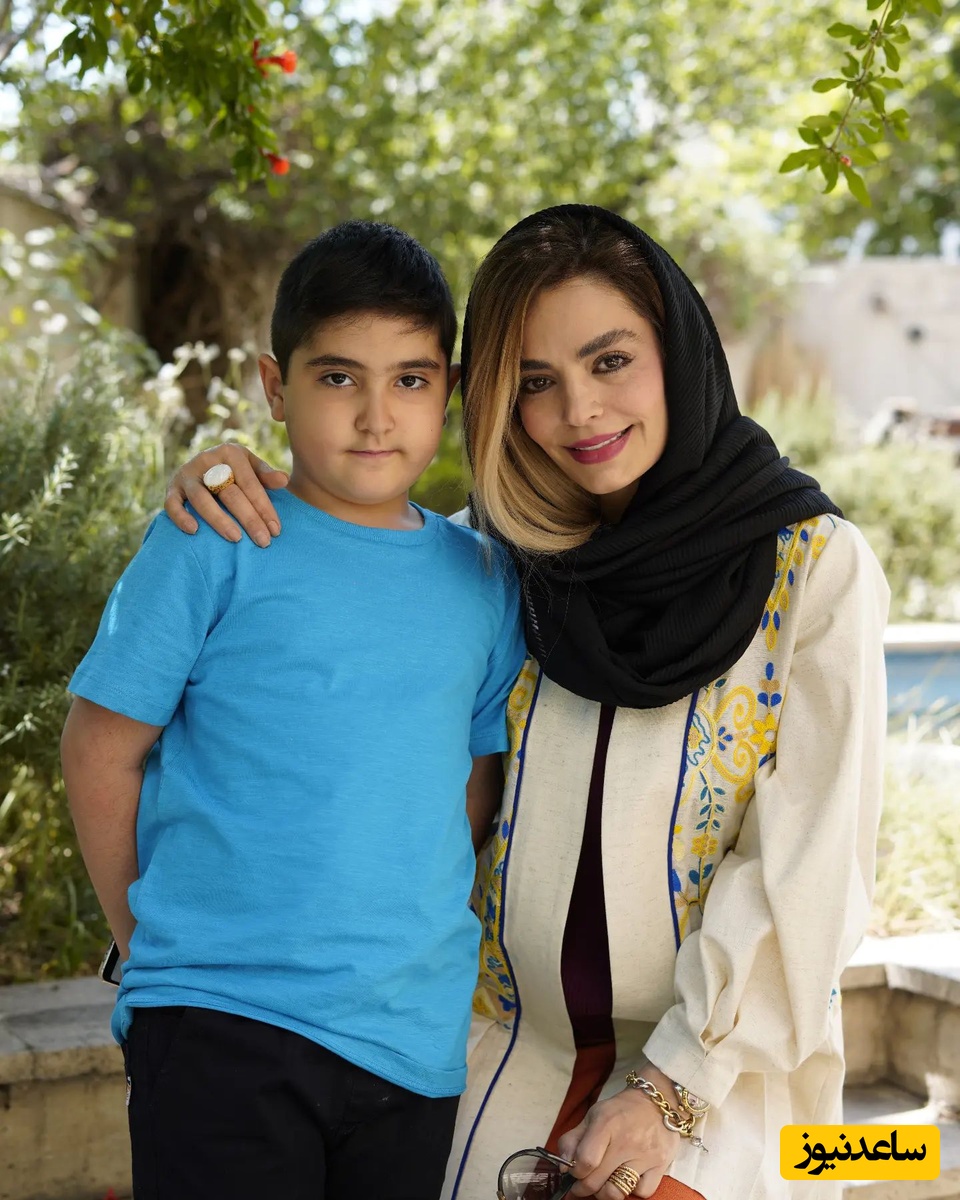 حیوان خانگی کیوت و بامزه سپیده خداوردی در آغوش پسرش🐶