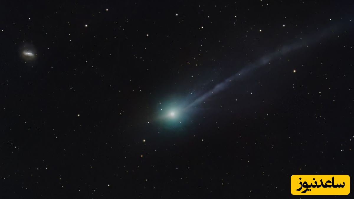 دنباله‌دار 3I/ATLAS در تاریخ 16 نوامبر با دم بلند و همچنین «ضد دم ثانویه خود.