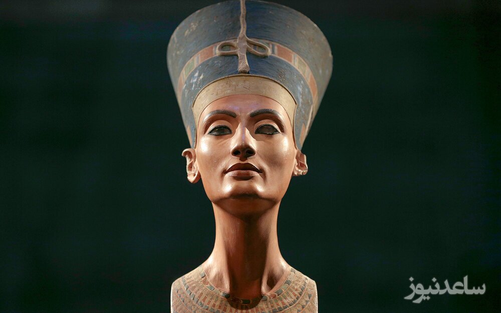 تصویری جالب از ملکه نفرتیتی همسر یکتا پرست و زیبای فرعون مصر