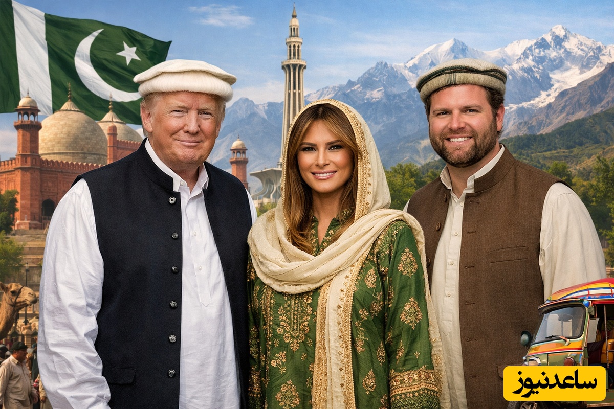 نگاهی به استایل دیده نشده ترامپ، ملانیا و جی دی ونس در خیابان‌های اسلام‌آباد / از کاخ سفید تا ترک موتور 😂