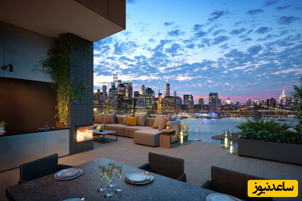 نگاهی به معماری خیره‌کننده زیباترین پنت‌هاوس تهران با امکانات چشم‌نواز و استخر فول آپشن در روف گاردن؛ قصری مدرن بر فراز شهر