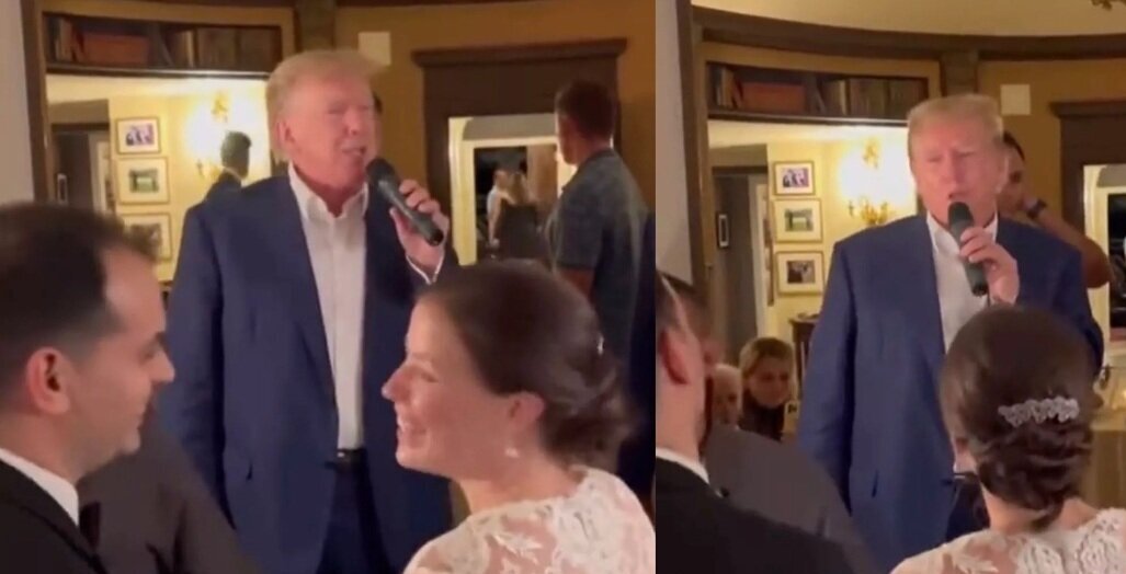 (ویدئو) ترامپ از دادگاه به عروسی رفت