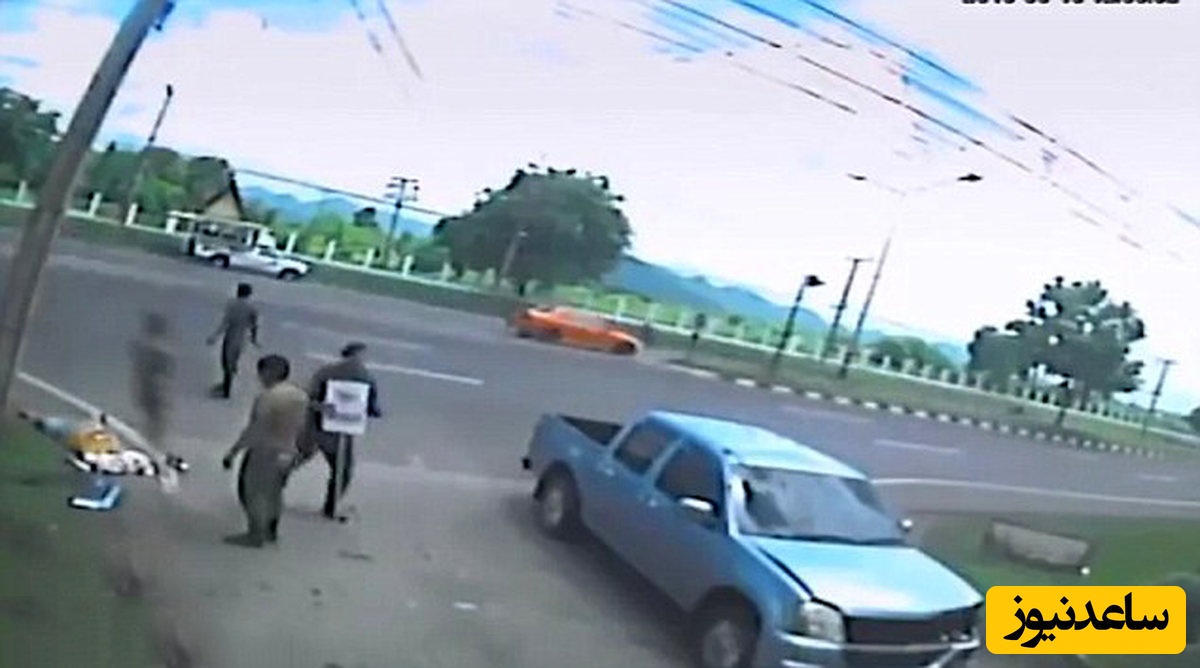 فیلم لحظه جدا شدن روح از بدن یک زن در تصادف رانندگی / فیلمی که جهان را تکان داد