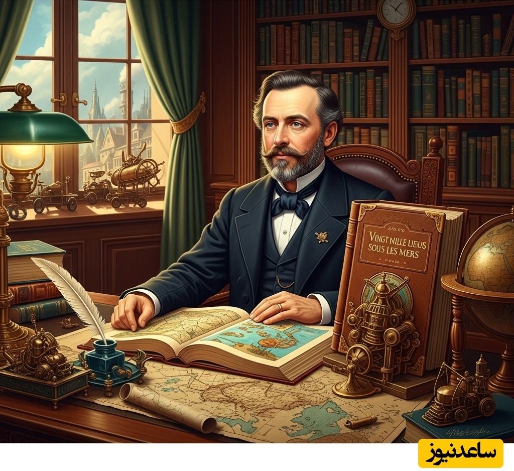 (ویدئو) ژول ورن چه رازی را در نقاشی‌هایش پنهان کرده بود؟ / نبوغش حیرت‌انگیزه 👀