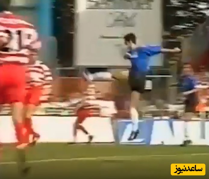 لحظه شوت کریم باقری در آن بازی 