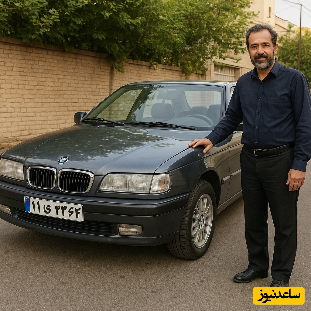 خلاقیت آقای خوش ذوق ایرانی برای تبدیل خودرو 405 به BMW سری 7 با امکانات فضایی، ماشینه یا هواپیما! / هنر نزد ایرانیان است و بس😂