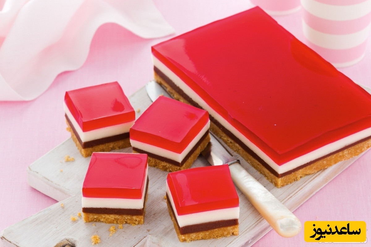 روش تهیه ژله بیسکویتی لذیذ+ عکس