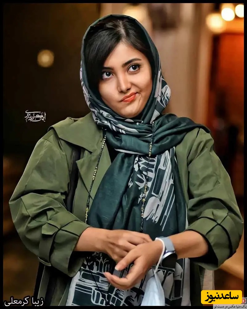 استایل مونوکروم لاکچری و فوق العاده جذاب زیبا کرمعلی💙چقدر ناز و ظریفه این دختر😍