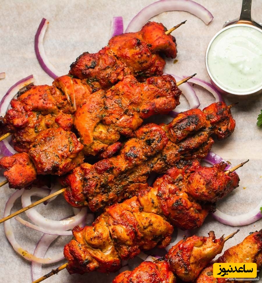 طرز تهیه ی جوجه کباب هندی خوشمزه ی بین المللی