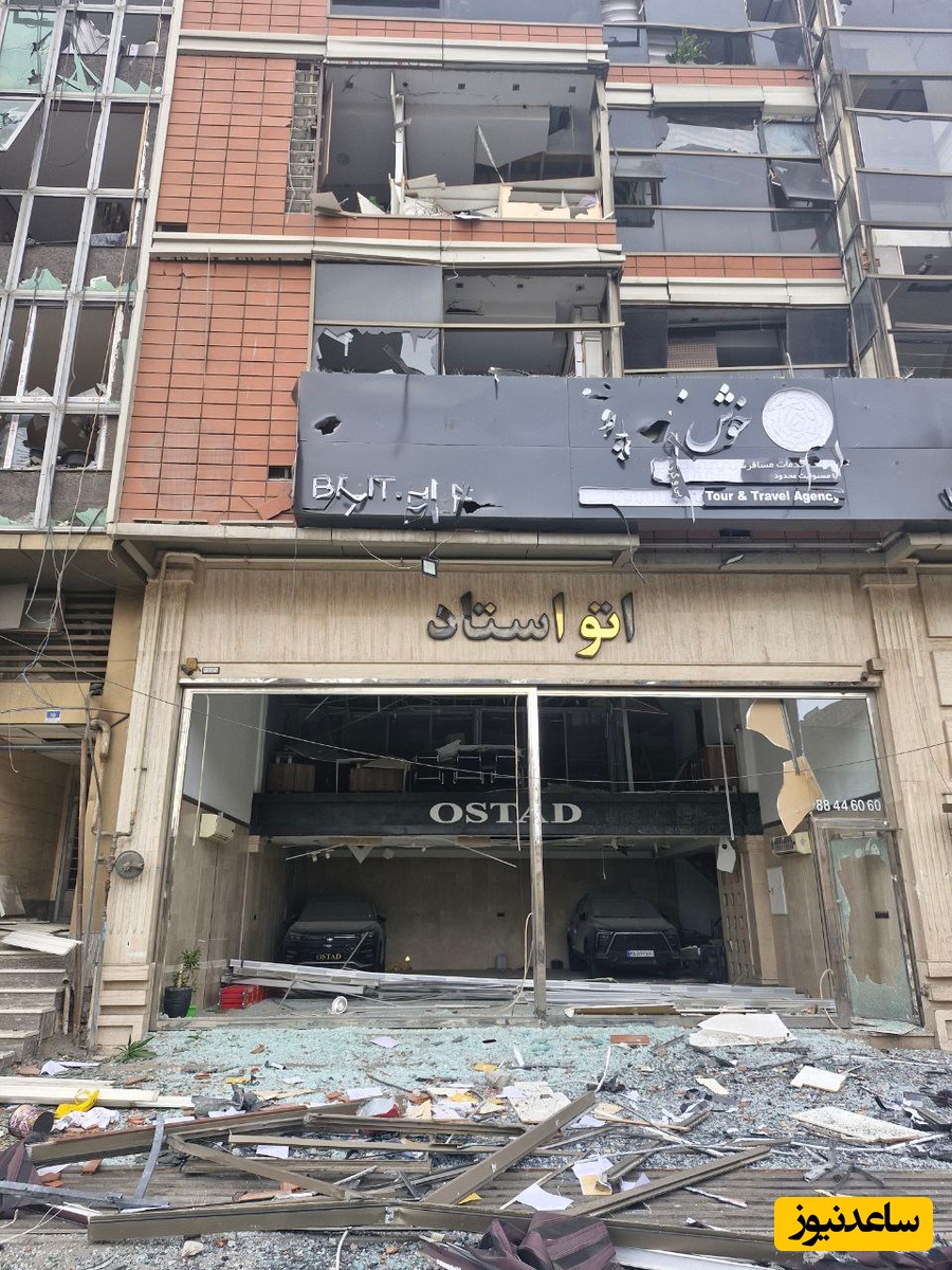 حجم تخریب اموال مردم در منطقه خیابان ترکمنستان تهران