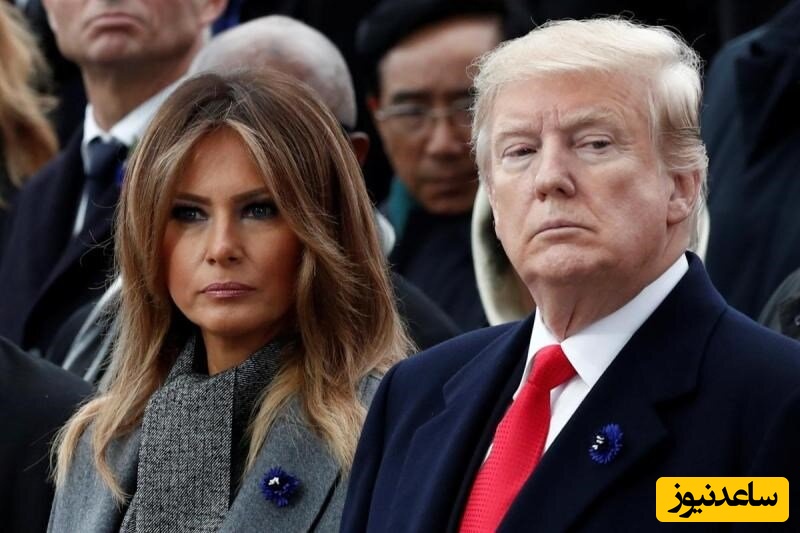 فیلم لو رفته خیانت ملانیا به ترامپ با رقیب سرسخت / ترامپ با دسته‌گل غافلگیر شد😂