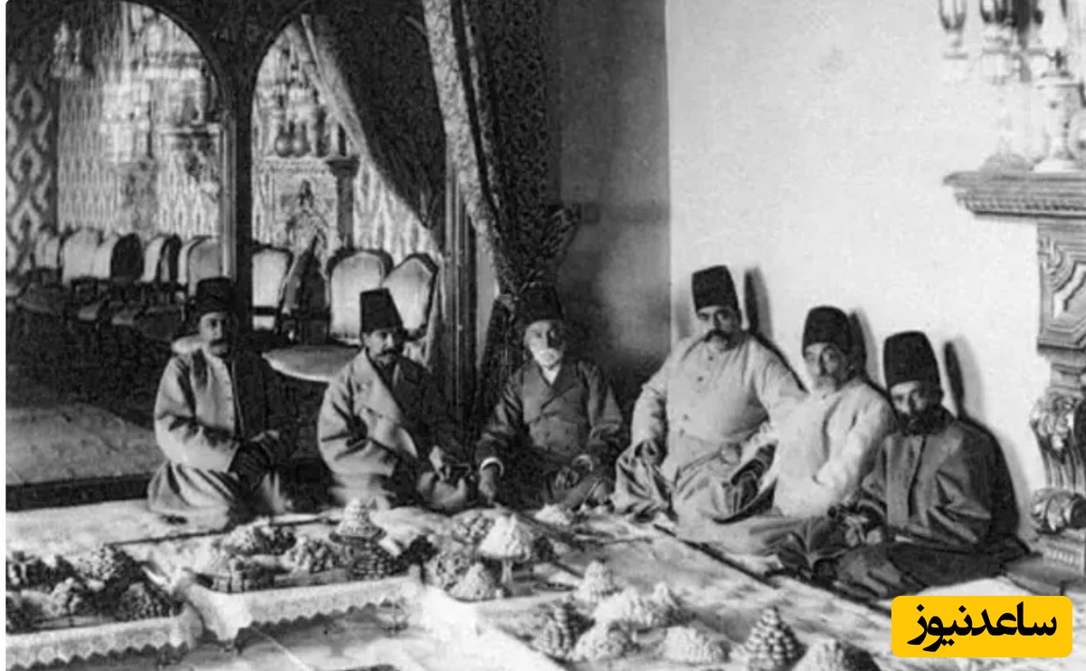 ناصر الدین شاه قاجار و غذاخوردنش