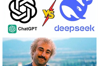 عکس | وقتی هوش مصنوعی توی دام "محسن تنابنده" میفته! ؛ مقایسه ChatGPT و DeepSeek با یک سوال بامزه: همسر نقی معمولی کیست؟😂
