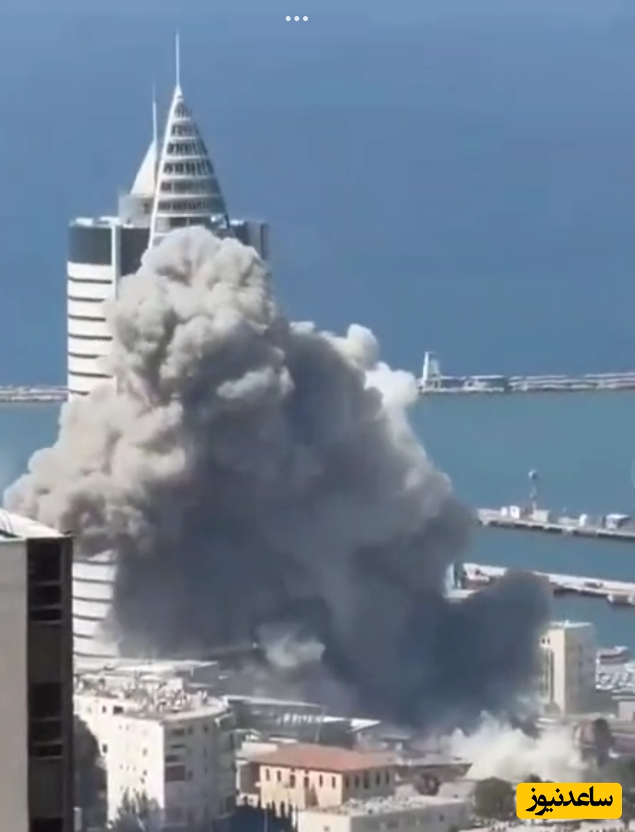 (فیلم) قدرت کلاهک موشک ایرانی در حمله امروز بعد از ظهر به حیفا / ببینید، کیف کنید و لذتشو ببرید