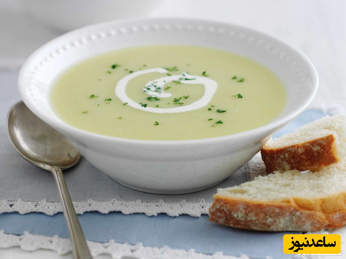 طرز تهیه سوپ تره فرنگی مقوی با قلم گوساله+ عکس