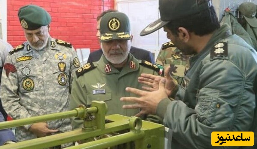 مواضع نظامی فرمانده جدید اتاق جنگ ایران را مشاهده کنید+ویدیو