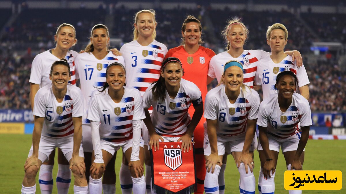 ببینید| رسوایی بزرگ در تیم ملی فوتبال زنان آمریکا به هنگام پخش سرود ملی