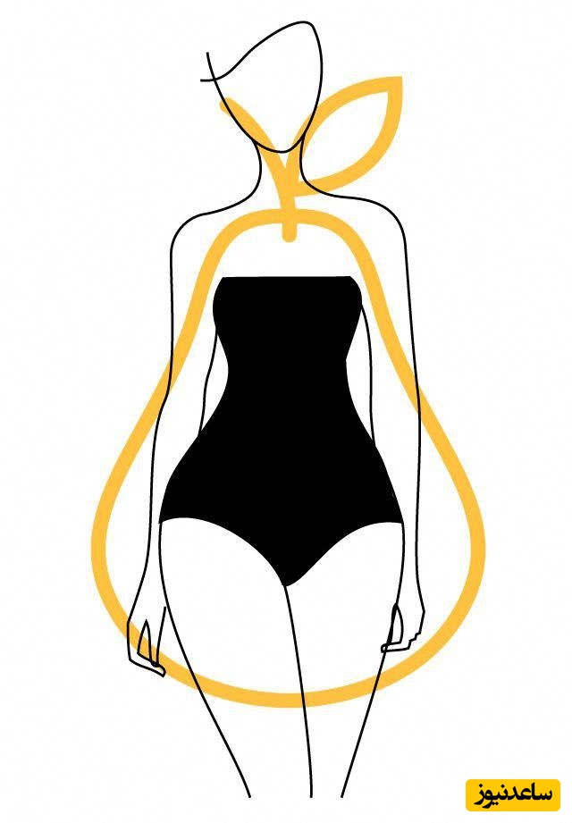 فرم بدن گلابی (Pear Shape) یا مثلث